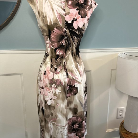 New Floral Cowl Neck Jersey Dress by Laura - Picture 2 of 5